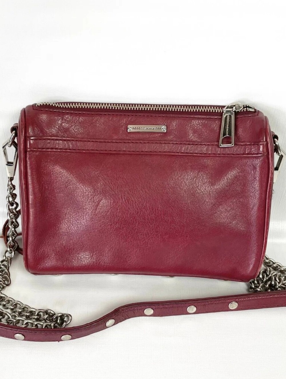 Rebecca Minkoff crossbody bag Purse Chain-Strap Crossbody Burgundy NWOT